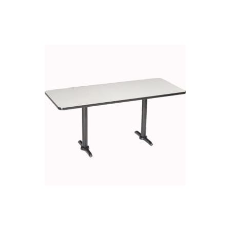National Public Seating Interion Counter Height Restaurant Table, 72"L x 30"W, Gray 695801GY